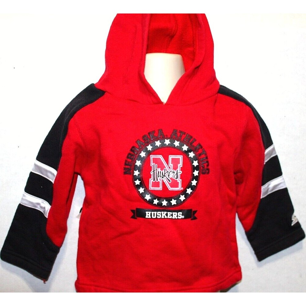 Nebraska Huskers Football Hooded Sweatshirt Pullover TODDLER CHILD 24 Mo Unisex